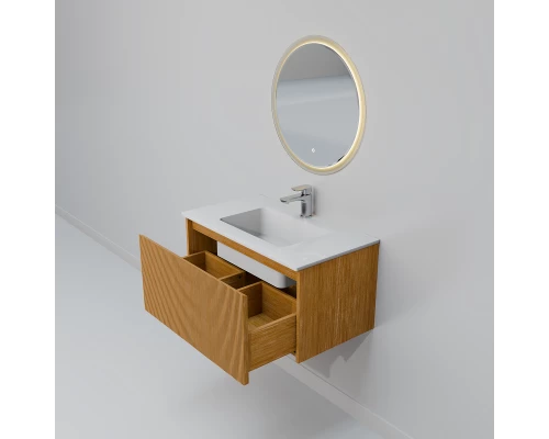 Комплект мебели Art Decco Elizabeth AEL08W11S2MF, 80 см, белый дуб