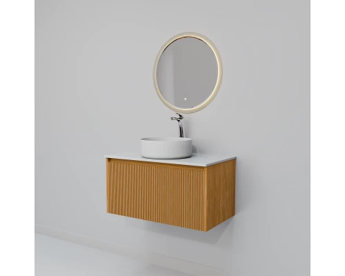 Комплект мебели Art Decco Elizabeth AEL08W11S3MF, 80 см, белый дуб