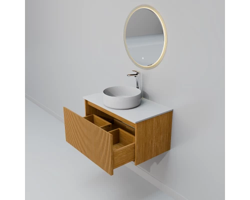 Комплект мебели Art Decco Elizabeth AEL08W11S3MF, 80 см, белый дуб