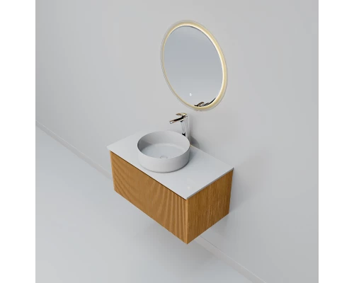 Комплект мебели Art Decco Elizabeth AEL08W11S3MF, 80 см, белый дуб