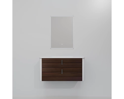 Комплект мебели Art Decco Gabriella AGB08W24S1M0, 80 см, черный орех/белый