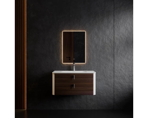 Комплект мебели Art Decco Gabriella AGB08W24S1MF, 80 см, черный орех/белый