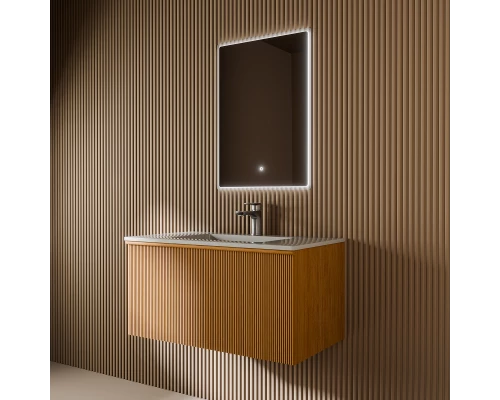 Тумба с раковиной Art Decco Andy AAN08W11S200, 80 см, белый дуб