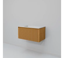 Тумба с раковиной Art Decco Elizabeth AEL08W11S100, 80 см, белый дуб