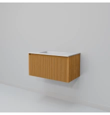 Тумба с раковиной Art Decco Elizabeth AEL08W11S200, 80 см, белый дуб