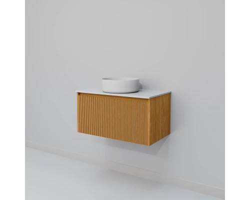 Тумба с раковиной Art Decco Elizabeth AEL08W11S300, 80 см, белый дуб