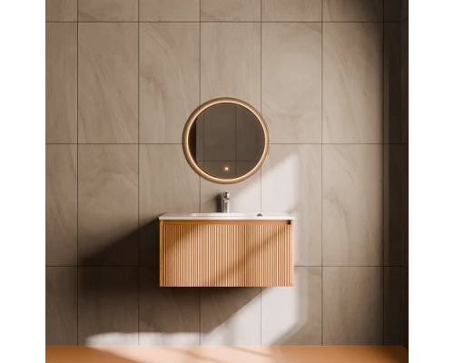 Тумба под раковину ArtDecco Elizabeth 80 AEL08W11S000 подвесная, белый дуб