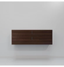 Тумба под раковину ArtDecco Gabriella 120 AGB12W24S000 подвесная, черный орех