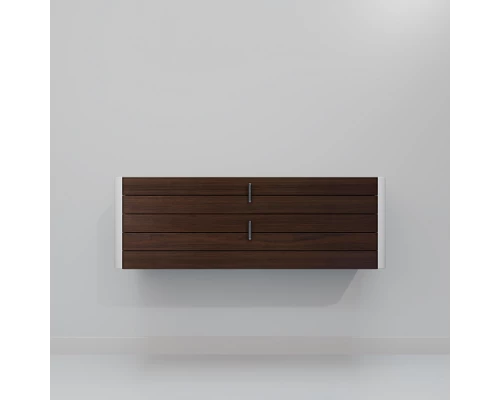 Тумба под раковину ArtDecco Gabriella 120 AGB12W24S000 подвесная, черный орех