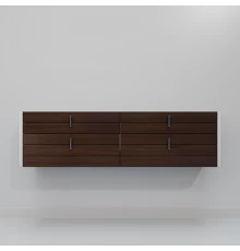 Тумба под раковину ArtDecco Gabriella 150 AGB15W24D000 подвесная, черный орех