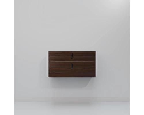 Тумба под раковину ArtDecco Gabriella 80 AGB08W24S000 подвесная, черный орех