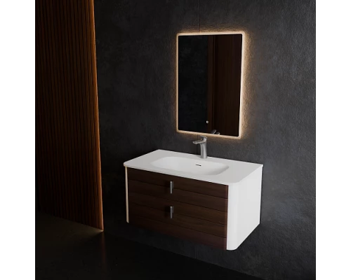 Тумба под раковину ArtDecco Gabriella 80 AGB08W24S000 подвесная, черный орех