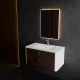 Тумба под раковину ArtDecco Gabriella 80 AGB08W24S000 подвесная, черный орех