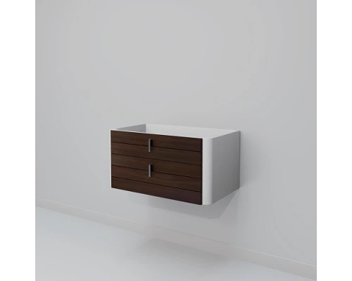 Тумба под раковину ArtDecco Gabriella 80 AGB08W24S000 подвесная, черный орех