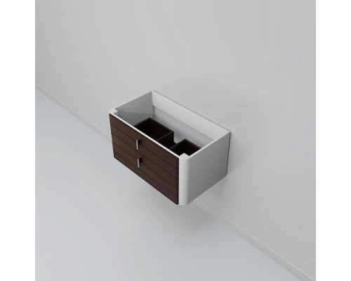 Тумба под раковину ArtDecco Gabriella 80 AGB08W24S000 подвесная, черный орех