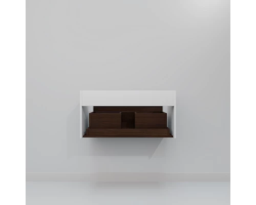Тумба под раковину ArtDecco Gabriella 80 AGB08W24S000 подвесная, черный орех
