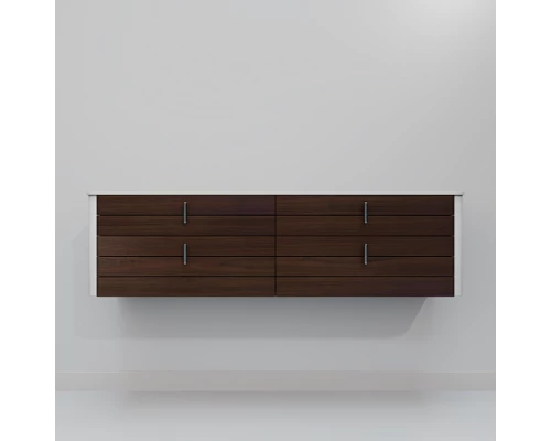 Тумба с раковиной ArtDecco Gabriella 150 AGB15W24D100 черный орех