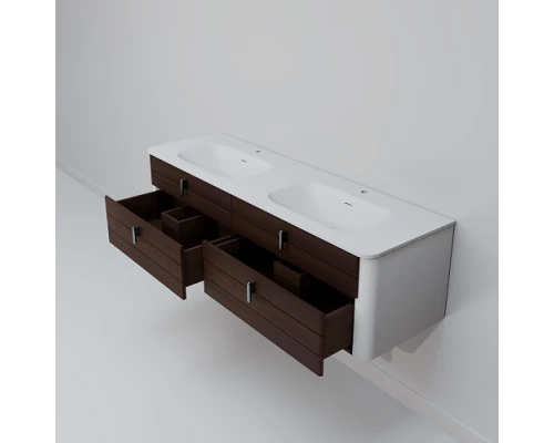 Тумба с раковиной ArtDecco Gabriella 150 AGB15W24D100 черный орех