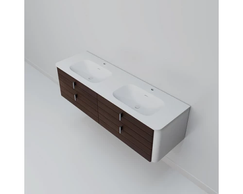 Тумба с раковиной ArtDecco Gabriella 150 AGB15W24D100 черный орех