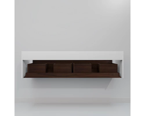 Тумба с раковиной ArtDecco Gabriella 150 AGB15W24D100 черный орех