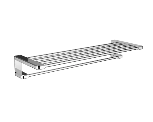 Полотенцедержатель с полкой WONZON & WOGHAND, Хром (WW-V3902-CR)