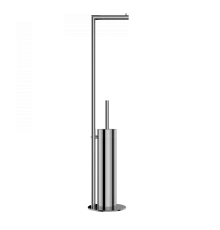 Туалетный ершик в комплекте с держателем туалетной бумаги WONZON & WOGHAND, Хром (WW-V4602-CR)