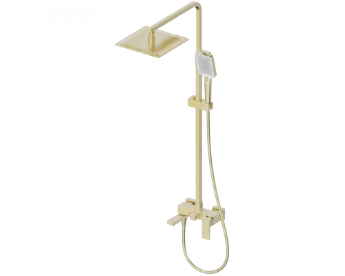 Душевая система WONZON & WOGHAND CUBE 2.0, Брашированное золото (WW-88047068-BG)