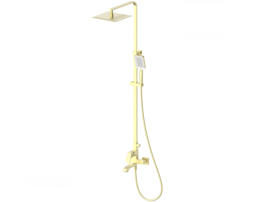 Душевая система WONZON & WOGHAND FLEX, Брашированное золото (WW-88047072-BG)
