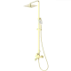 Душевая система WONZON & WOGHAND FLEX, Брашированное золото (WW-88047072-BG)