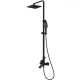 Душевая система WONZON & WOGHAND FLEX, Черный матовый (WW-88047072-MB)