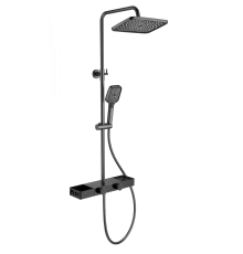 Душевая система WONZON & WOGHAND Shelf, Темный графит (WW-B3552-BGG)