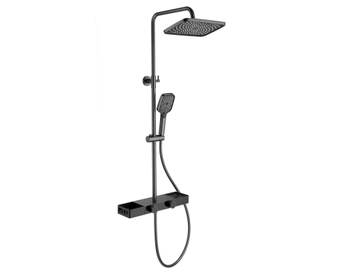 Душевая система WONZON & WOGHAND Shelf, Темный графит (WW-B3552-BGG)