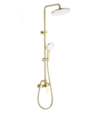 Душевая система WONZON & WOGHAND, Брашированное золото (WW-B3200-BG)