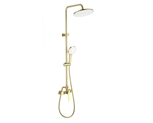 Душевая система WONZON & WOGHAND, Брашированное золото (WW-B3200-BG)