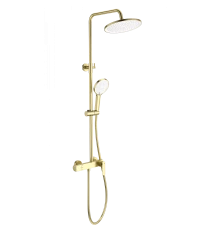 Душевая система WONZON & WOGHAND, Брашированное золото (WW-B3517-BG)