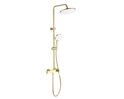 Душевая система WONZON & WOGHAND, Брашированное золото (WW-B3517-BG)