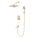 Душевая система встраиваемая WONZON & WOGHAND CUBE 2.0, Брашированное золото (WW-88087068-BG) Душевая система встраиваемая WONZON & WOGHAND CUBE 2.0, Брашированное золото (WW-88087068-BG)