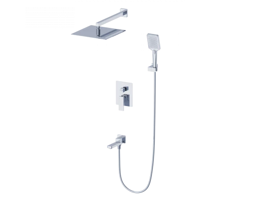 Душевая система встраиваемая WONZON & WOGHAND CUBE 2.0, Хром (WW-88087068-CR)