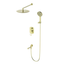 Душевая система встраиваемая WONZON & WOGHAND FRAME, Брашированное золото (WW-88939010-BG)