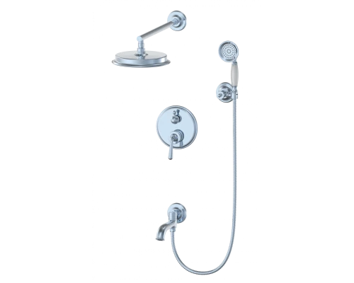 Душевая система встраиваемая WONZON & WOGHAND STEAM, Хром (WW-88939008-CR)