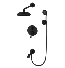Душевая система встраиваемая WONZON & WOGHAND STEAM, Черный матовый (WW-88939008-MB)