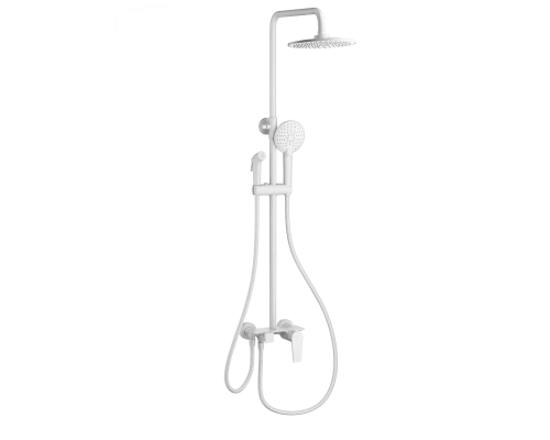 Душевая система с техническим душем WONZON & WOGHAND, Белый матовый (WW-A30874-MW)