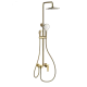 Душевая система с техническим душем WONZON & WOGHAND, Брашированное золото (WW-A30874-BG)