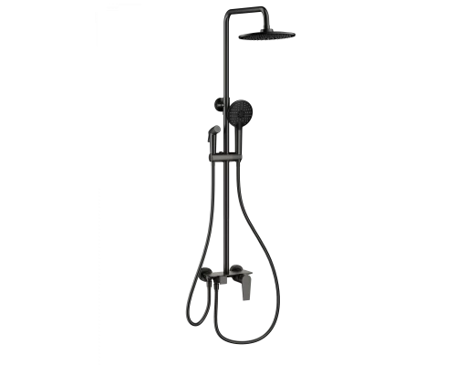 Душевая система с техническим душем WONZON & WOGHAND, Темный графит (WW-A30874-BGG)