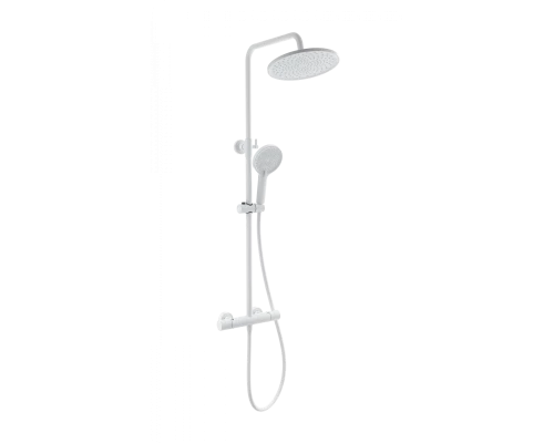 Душевая система с термостатом WONZON & WOGHAND INN 1, Белый матовый (WW-B3013-T1-MW)