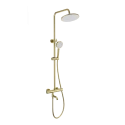 Душевая система с термостатом WONZON & WOGHAND INN 4, Брашированное золото (WW-B3047-A1-BG)