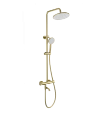 Душевая система с термостатом WONZON & WOGHAND INN 4, Брашированное золото (WW-B3047-A1-BG)