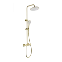 Душевая система с термостатом WONZON & WOGHAND INN 4, Брашированное золото (WW-B3047-A-BG)