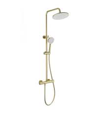 Душевая система с термостатом WONZON & WOGHAND INN 4, Брашированное золото (WW-B3047-A-BG)