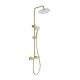 Душевая система с термостатом WONZON & WOGHAND INN 4, Брашированное золото (WW-B3047-A-BG)
